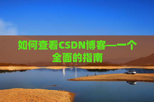 如何查看CSDN博客—一个全面的指南